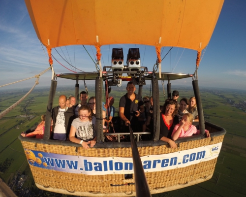 Prive ballonvaart in Nieuwland